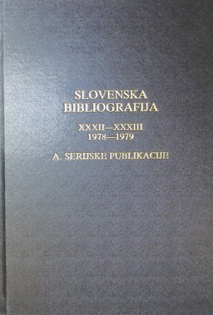 Slovenska bibliografija.