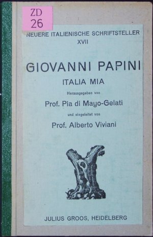 antiquarisches Buch – Giovanni Papini – Italia mia.