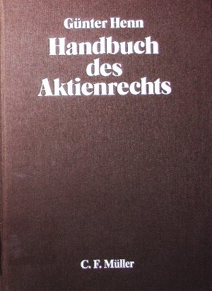 Handbuch des Aktienrechts.