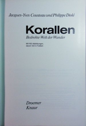 Korallen. Bedrohte Welt d. Wunder.