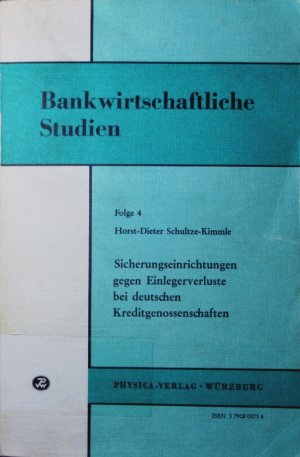 Sicherungseinrichtungen gegen Einlegerverluste bei deutschen Kreditgenossenschaften.