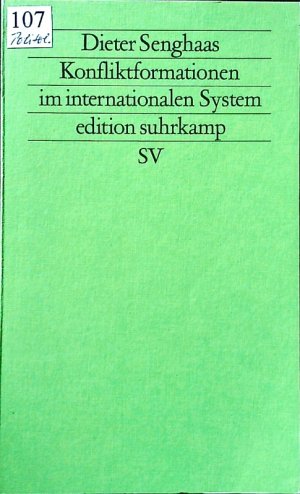 gebrauchtes Buch – Dieter Senghaas – Konfliktformationen im internationalen System.