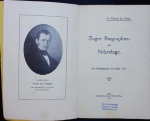 Zuger Biographien und Nekrologe.