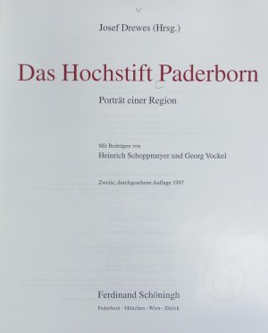 gebrauchtes Buch – Josef Drewes – Hochstift Paderborn : Porträt einer Region.