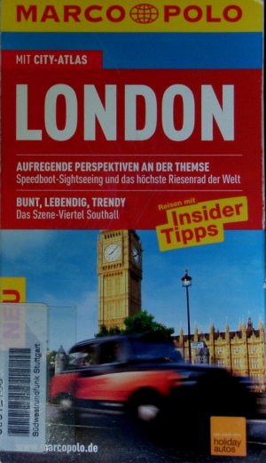 gebrauchtes Buch – Kathleen Becker – London. Reisen mit Insider Tipps.