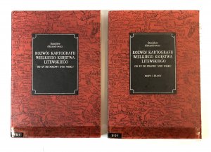 Rozwoj kartografii Wielkiego Ksiestwa Litowskiego od XV do polowy XVIII wieku. Textband und Kartenmappe. Zwei Bände. (= Seria Historia Nr. 138).