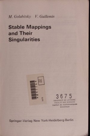 Stable mappings and their singularities.