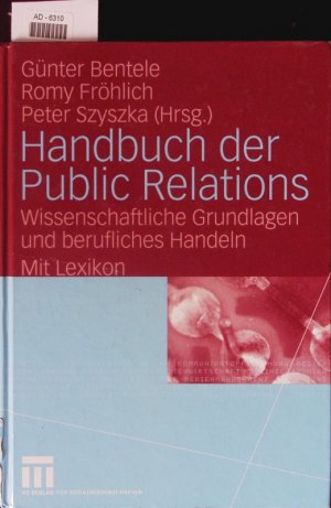 gebrauchtes Buch – Handbuch der Public Relations.