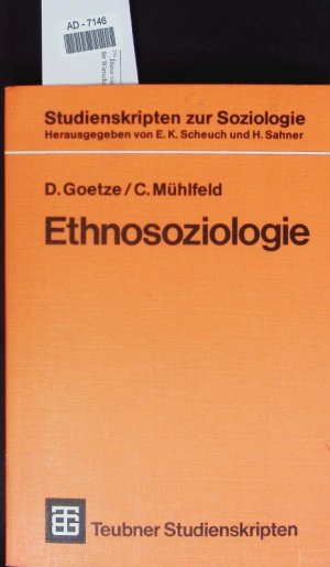 gebrauchtes Buch – Dieter Goetze – Ethnosoziologie.