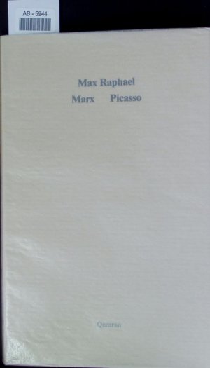 gebrauchtes Buch – Max Raphael – Marx, Picasso.