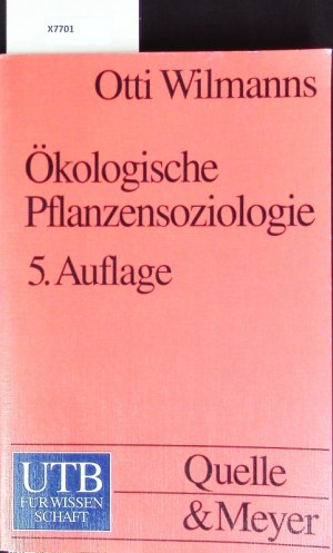 Ökologische Pflanzensoziologie.