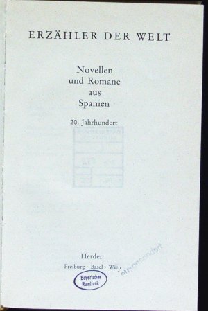 Novellen und Romane aus Spanien. 20. Jahrhundert.