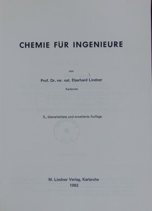 Chemie für Ingenieure.