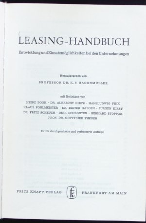 Leasing-Handbuch.