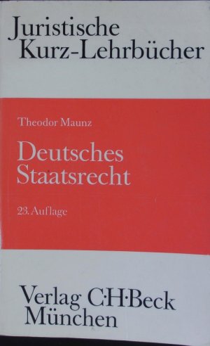 Deutsches Staatsrecht.