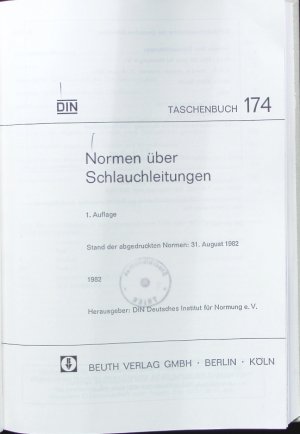 gebrauchtes Buch – Normen über Schlauchleitungen.