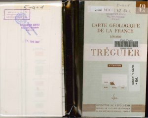 gebrauchtes Buch – Carte Geologique de la France. No. 42. TREGUIER. 1:80.000 (1 Karte + 1 Erl.) 2e Edition.