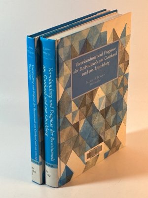 gebrauchtes Buch – Löw, Simon (Hg.), Roland (Hg.) Wyss Ueli Briegel u. a. – Vorerkundung und Prognose der Basistunnels am Gotthard und am Lötschberg. Textband und Kartenmappe.