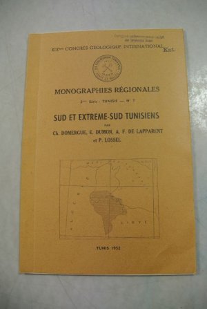 antiquarisches Buch – Domergue, Ch., E – Sud et Extreme-Sud Tunisiens. XIXeme Congres Geologique International. Monographies Regionales. 2e Serie: Tunisie - No. 7.