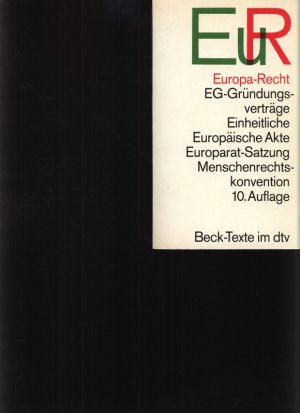 gebrauchtes Buch – Europa-Recht Textausgabe