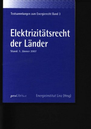 Elektrizitätsrecht der Länder.