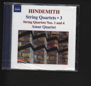 gebrauchter Tonträger – Amar, Quartet und Paul Hindemith – Streichquartette 1 and 4. String Quartets 3.