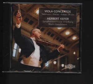 gebrauchter Tonträger – Kefer, Herbert – Viola Concertos, Telemann, Weber, Baksa, Bruch. Symphonieorchester Vorarlberg.