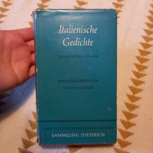 antiquarisches Buch – Horst Rüdiger – Italienische Gedichte aus acht Jahrhunderten - Zweisprachen-Ausgabe