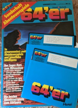 64er Sonderheft 4 / 1986 Abenteuerspiele + 2 Disketten