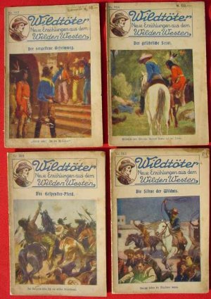 37 x alte Vorkriegs-Groschenhefte der Reihe : Wildtöter - Neue Erzählungen aus dem Wilden Westen. Verlagshaus für Volksliteratur u. Kunst, Berlin. Serie […]
