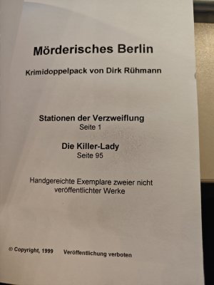 Mörderisches Berlin - Kriminaldoppelpack - Stationen der Verzweiflung - Die Killer-Lady