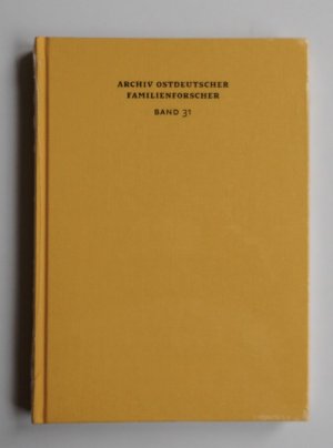 gebrauchtes Buch – Archiv Ostdeutscher Familienforscher. Band 31  (L1)