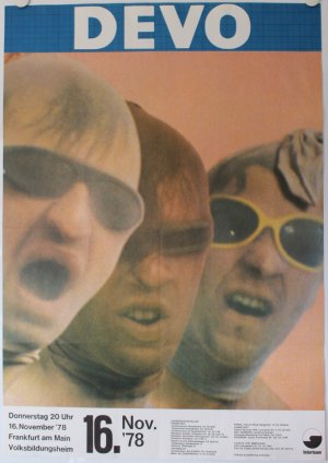 Devo, Poster, Plakat, Live, Concert, Concert, Frankfurt M., 1978, We are Devo