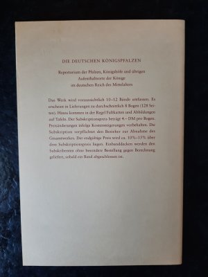 gebrauchtes Buch – Max-Planck-Institut für Geschichte  – Die deutschen Königspfalzen. Band 3 - Baden-Württemberg - Vierte Lieferung: Lorch – Reichenau