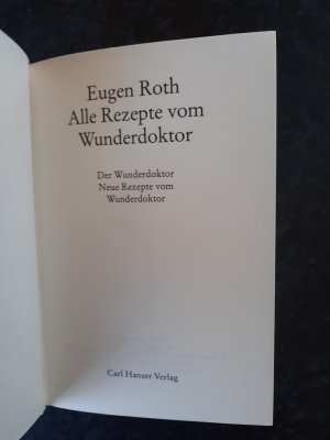 gebrauchtes Buch – Eugen Roth – Alle Rezepte vom Wunderdoktor