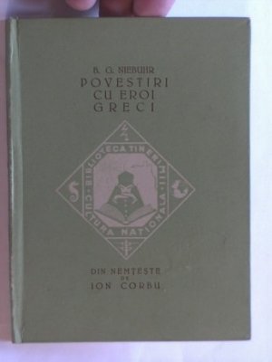 antiquarisches Buch – B.G.Niebuhr und Ion Corbu  – Povestiri Cu Eroi Greci (Geschichten mit griechischen Helden)