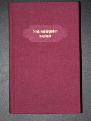 gebrauchtes Buch – Frieda Ritzerow – Mecklenburgisches Kochbuch