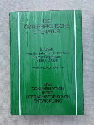 Die österreichische Literatur. Eine Dokumentation ihrer literarhistorischen Entwicklung. Band 1: 1050-1750 Band 2: 1880-1980