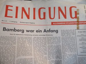 Einigung Allgemeine Studenten-Zeitung 1959