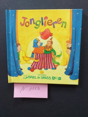 1 kleines Bilderbuch, in deutsch: " Jonglieren " wie neu,  ( Coppenrath Verlag, 1999. )