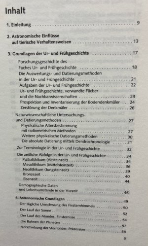 gebrauchtes Buch – Wolfhard Schlosser – Sterne und Steine - Eine praktische Astronomie der Vorzeit