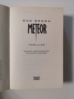 gebrauchtes Buch – Dan Brown – Meteor