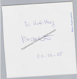 Original Autogramm Peter Scholl-Latour (1924-2014) /// Autograph signiert signed signee