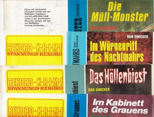 Shocker, Dan - Horror - 7 SU-Titel - Rekord-Verlag, siehe Abbildungen