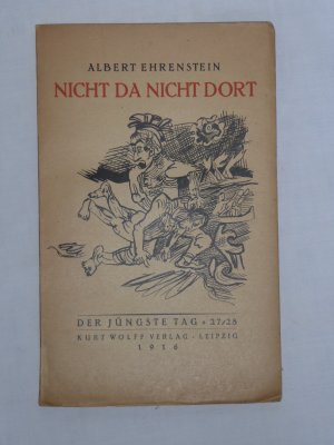 Nicht da nicht dort., Novellen. Erstausgabe 1916.