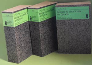 gebrauchtes Buch – Fritz Mauthner – 1. Zur Sprache und zur Psychologie. 2. Zur Sprachwissenschaft. 3. Zur Grammatik und Logik. Mauthner, Fritz: Beiträge zu einer Kritik der Sprache ; Bd.1,2, 3; Ullstein-Buch ; Nr. 35145 bis 35147 : Ullstein-Materialien