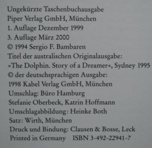 gebrauchtes Buch – Sergio Bambaren – Der träumende Delphin - eine magische Reise zu dir selbst