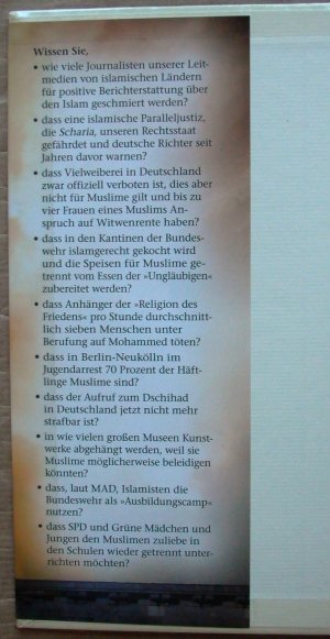 gebrauchtes Buch – Udo Ulfkotte – Mekka Deutschland. Die stille Islamisierung.