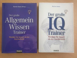 gebrauchtes Buch – Martin Simon – 2 Bücher im Konvolut; Der große Allgemeinwissen + Der große IQ-Trainer