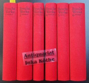 gebrauchtes Buch – Bertolt Brecht – Ausgewählte Werke in sechs 6 Bänden - Stücke 1 + 2 ; Gedichte 1 + 2 ;  Prosa und Schriften - Jubiläumsausgabe zum 100. Geburtstag -